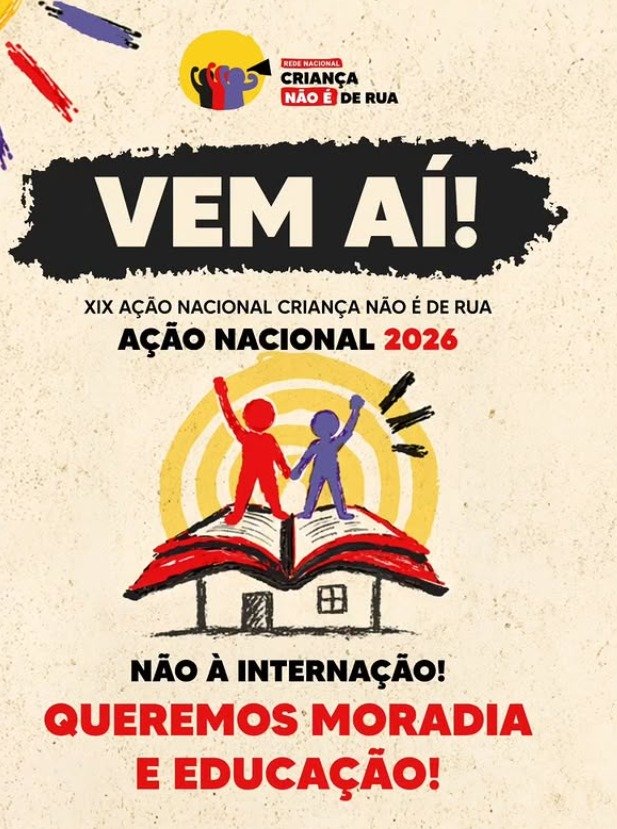 XIX Ação Nacional Criança Não É de Rua reivindica educação e moradia para crianças e adolescentes em situação de vulnerabilidade