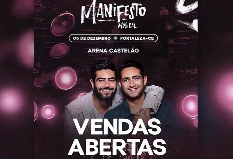 Henrique & Juliano levam Manifesto Musical à Arena Castelão em dezembro