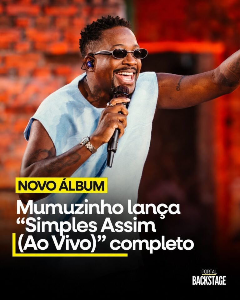 Mumuzinho lança álbum completo “Simples Assim (Ao Vivo)”